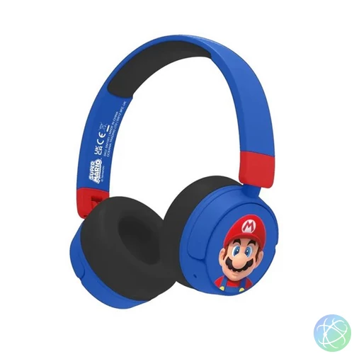 OTL SM1001 Super Mario Kids kék vezeték nélküli gyerek fejhallgató