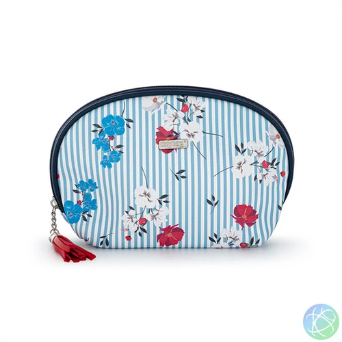 Oxybag Navy Flowers Plus kozmetikai táska