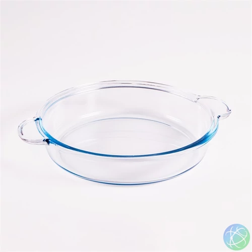 BORCAM kerek hőálló üvegedény fogóval 1.850ml, 390*256*54mm
