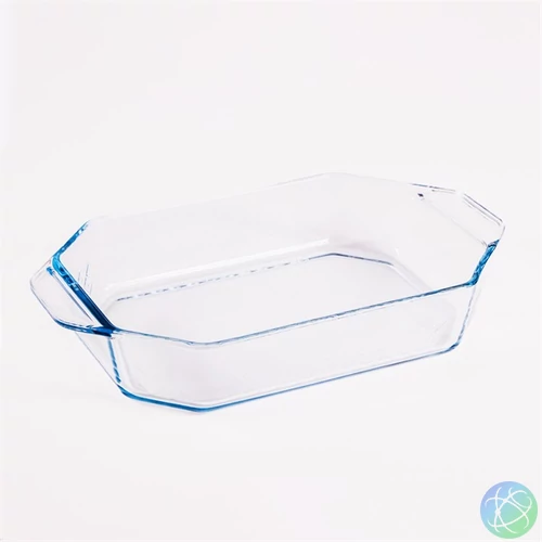 BORCAM hatszögletű hőálló üvegedény fogóval 2.750ml, 361*210*64mm 