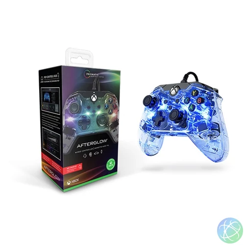 PDP 049-005-EU Afterglow Prismatic Xbox Series X/Xbox One vezetékes átlátszó kontroller
