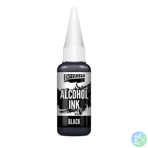 Pentart 20 ml fekete alkoholos tinta