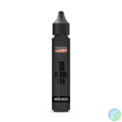 Pentart 30 ml fekete 3D dekortoll