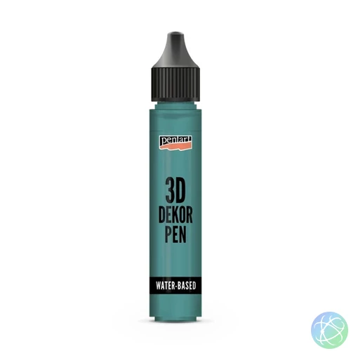 Pentart 30 ml átlátszó smaragdzöld 3D dekortoll