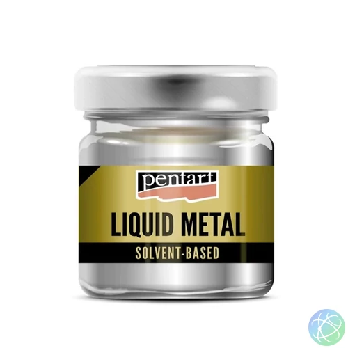 Pentart 30 ml ezüst folyékony fém