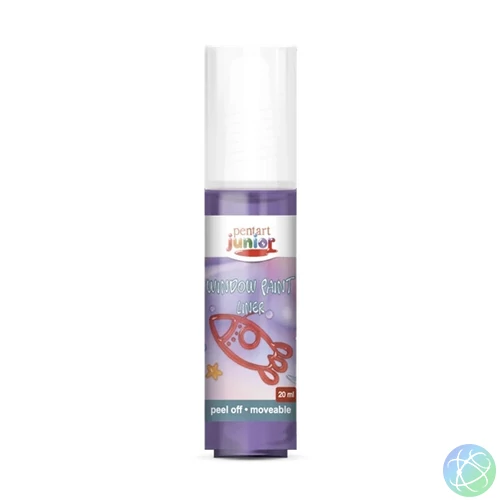 Pentart 20 ml lila lehúzható üvegfesték