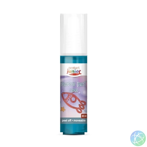 Pentart 20 ml türkiz lehúzható üvegfesték