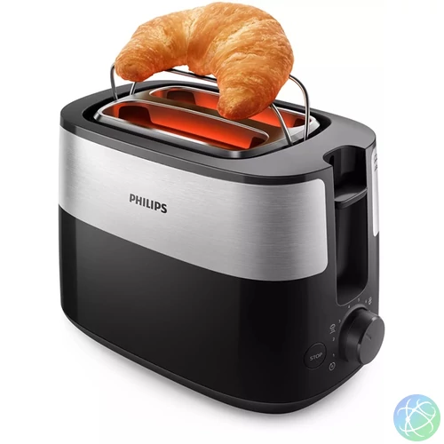 Philips Daily Collection HD2516/90 fekete 2 szeletes kenyérpirító
