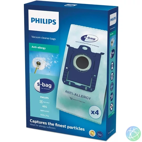 Philips FC8022/04 S-bag Clinic Anti Allergy 4 db szintetikus porzsák