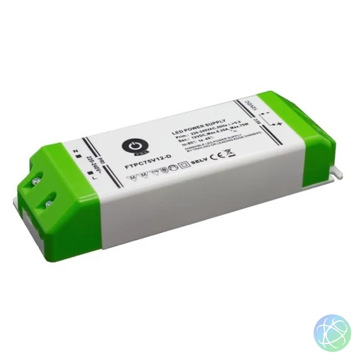 POS POWER FTPC75V12-D 12V/5A 75W IP20 szabályozható LED tápegység