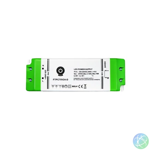 POS POWER FTPC75V24-D 24V/2.5A 75W IP20 szabályozható LED tápegység