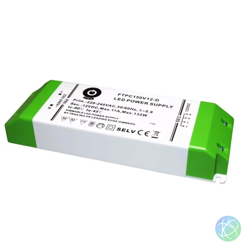 POS POWER FTPC150V12-D 12V/11A 150W IP20 szabályozható LED tápegység