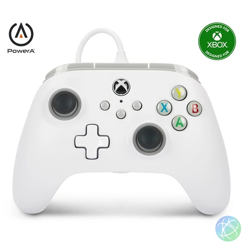 PowerA 1519365-02 Xbox Series X|S vezetékes fehér kontroller