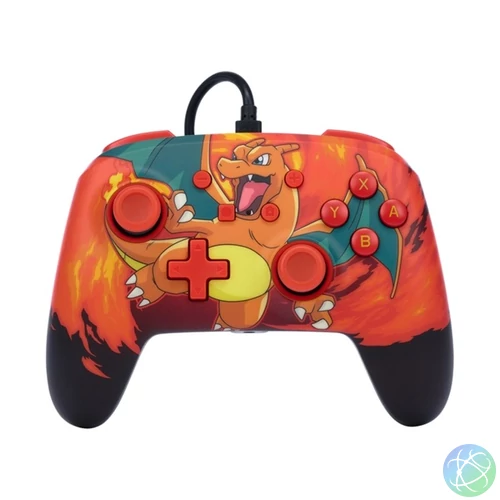 PowerA NSGP0040-02 Enhanced Nintendo Switch vezetékes Pokémon: Charizard Vortex kontroller