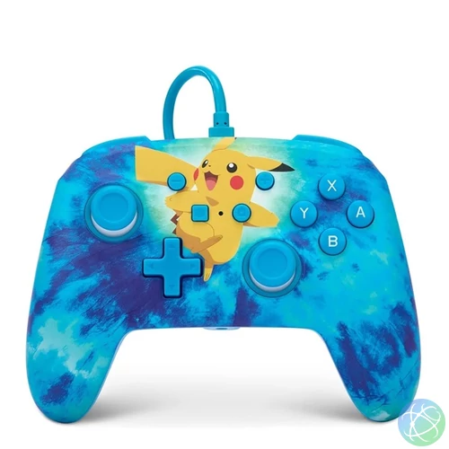 PowerA NSGP0090-01 Enhanced Nintendo Switch vezetékes Tie Dye Pikachu kontroller