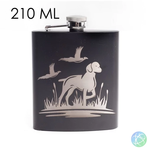 IRIS laposüveg, rozsdamentes acél, fekete, vizsla 210ml