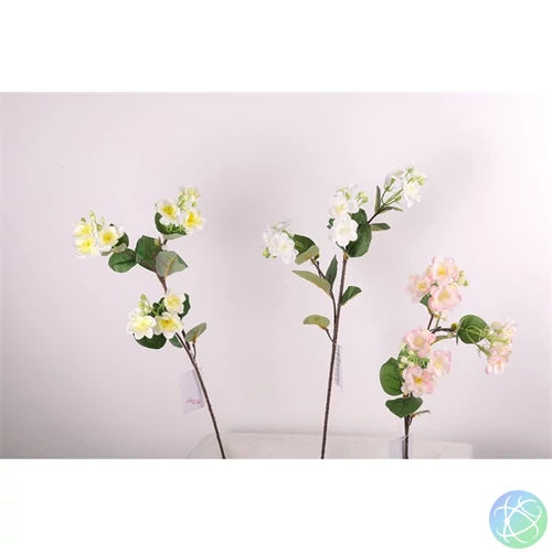 IRIS virágos dekor 9 virággal 3 féle szín 61cm