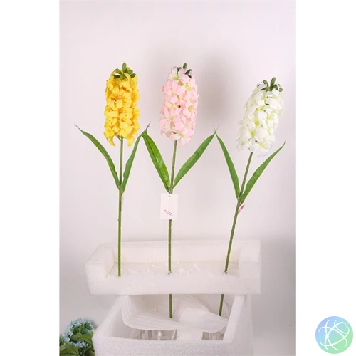 IRIS dekor virág jácint szálas 3 féle szín 60cm