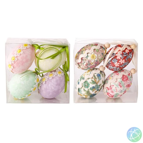 IRIS dekor tojás 4db csipkés