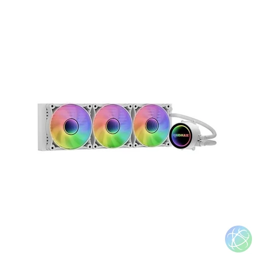 RAIDMAX INFINITA LS360 360mm ARGB fehér vízhűtéses processzor hűtő