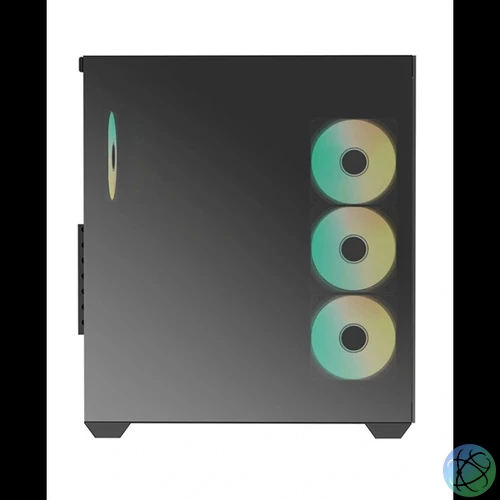 RAIDMAX i800 Chrome fekete (táp nélküli) ablakos ATX ház
