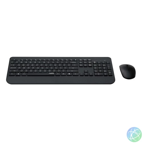Rapoo 00217476 X3500 2,4GHZ vezeték nélküli fekete billentyűzet + egér