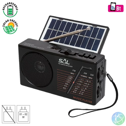SAL RPH 1 Bluetooth/USB/SD napelemes hibrid rádió