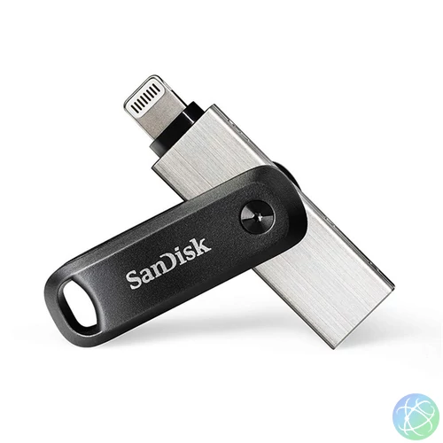 Sandisk 128GB USB3.0/Apple Lightning iXPAND GO Fekete-Ezüst (183588) Flash Drive