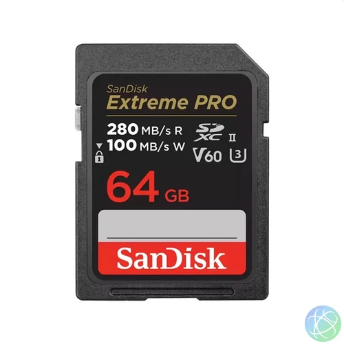 Sandisk 00215491 64GB SD Extreme Pro (SDXC Class 10 UHS-II U3) memóriakártya