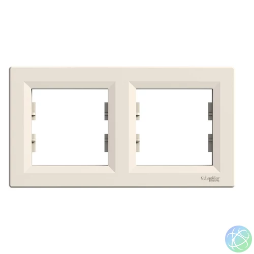 Schneider EPH5800223 ASFORA vízszintes bézs kettes keret