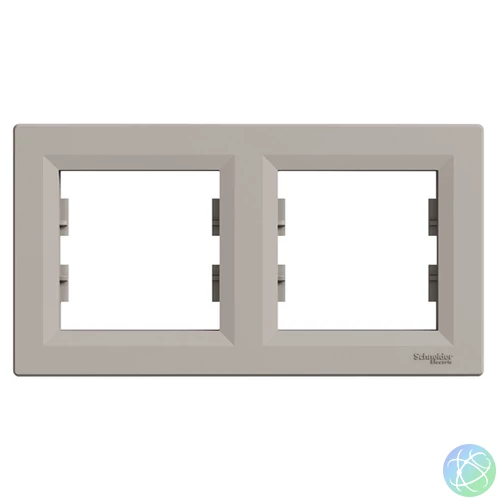 Schneider EPH5800269 ASFORA vízszintes bronz kettes keret