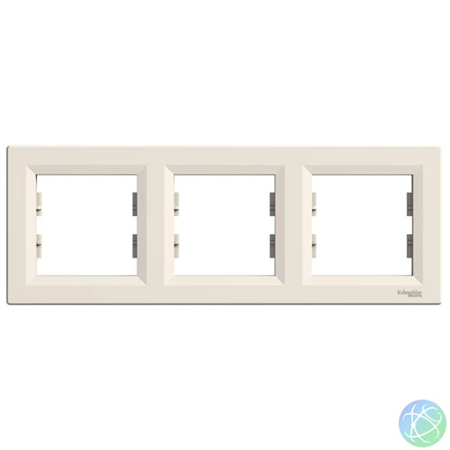 Schneider EPH5800323 ASFORA vízszintes bézs hármas keret
