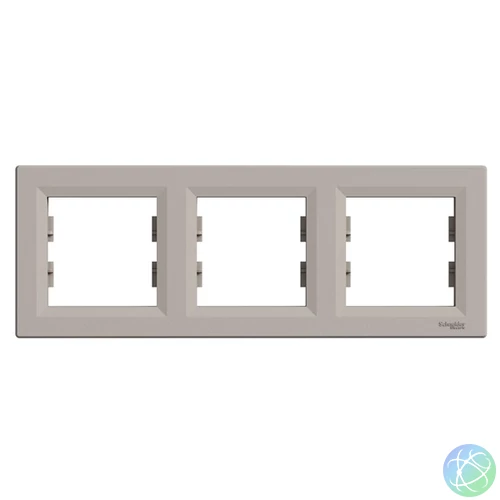 Schneider EPH5800369 ASFORA vízszintes bronz hármas keret