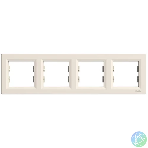 Schneider EPH5800423 ASFORA vízszintes bézs négyes keret