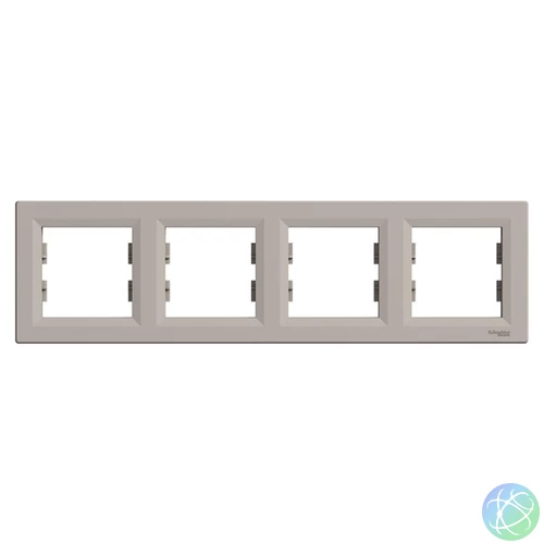 Schneider EPH5800469 ASFORA vízszintes bronz négyes keret