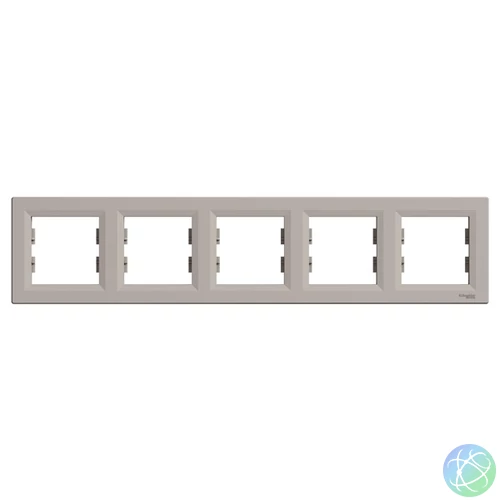 Schneider EPH5800569 ASFORA vízszintes bronz ötös keret
