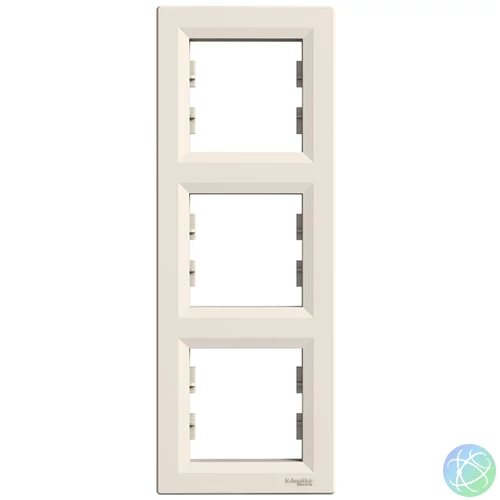 Schneider EPH5810323 ASFORA függőleges bézs hármas keret