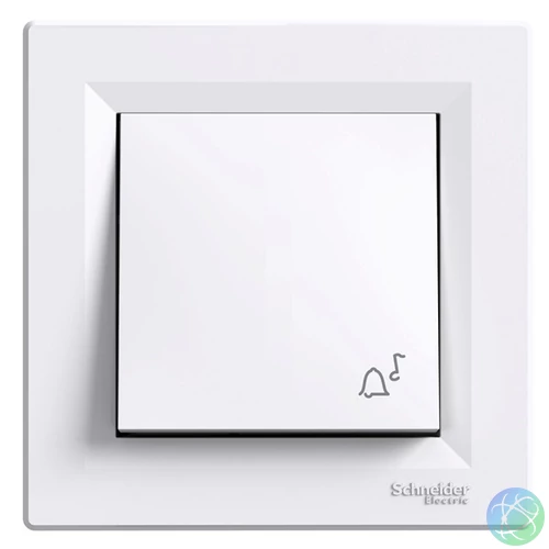 Schneider EPH0800121 ASFORA csengőjel/rugós bekötésű/fehér egypólusú nyomó
