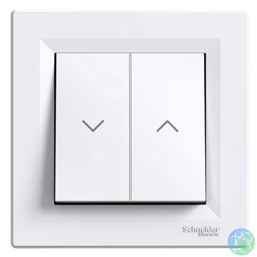 Schneider EPH1300521 ASFORA rugós bekötésű fehér redőnykapcsoló
