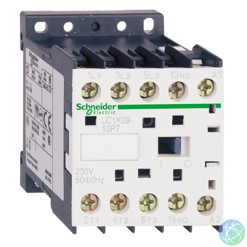 Schneider LC1K1210P7 12A, 1 záró, AC, 50/60 Hz mágneskapcsoló