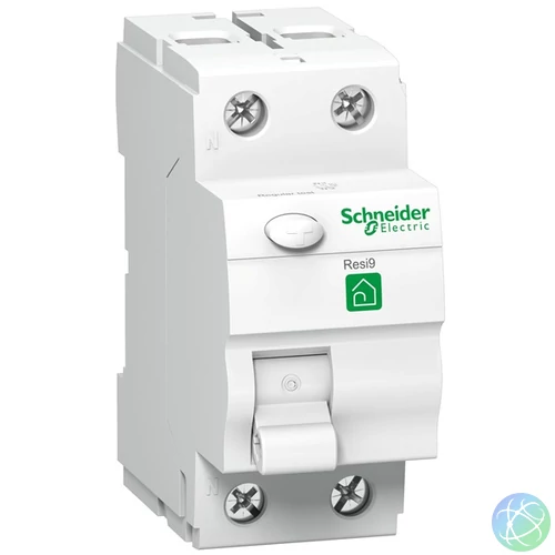 Schneider R9R11225 RESI9 AC osztály, 25A, 30mA 2 pólusú áram-védőkapcsoló