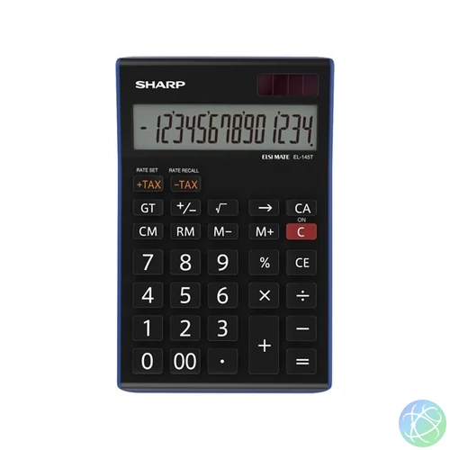 Sharp EL145TBL napelemes asztali számológép