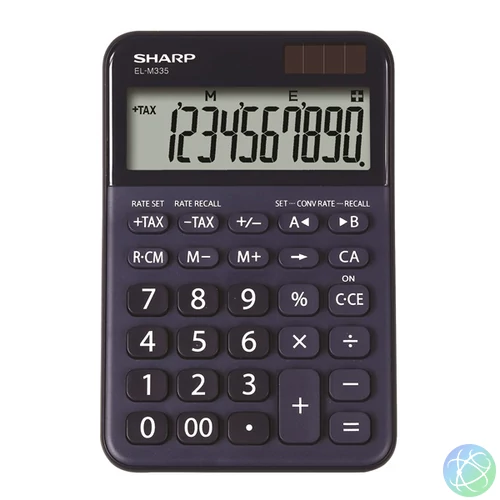 Sharp ELM-335B-BL napelemes asztali számológép