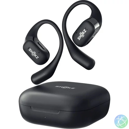 Shokz OpenFit csontvezetéses Bluetooth fekete True Wireless Open-ear sport fülhallgató