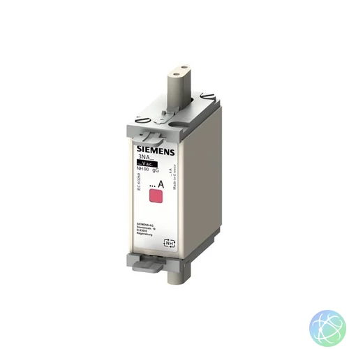 Siemens 3NA6820 500V 000 50A ISO kombijelzővel gG NH-biztosíték