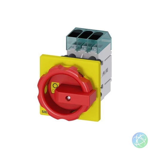 Siemens 3LD3454-0TK53 22kW panelre szerelhető piros-sárga kar főkapcsoló