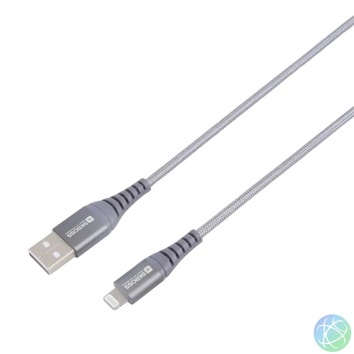 Skross USBC-TO-LIGHT-200-STEEL 2m Type-C/Lightning adat- és töltőkábel