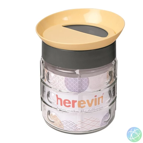 IRIS Sand üveg fűszertartó domború mintával 1.000ml, fekete-homok színű 148001-582
