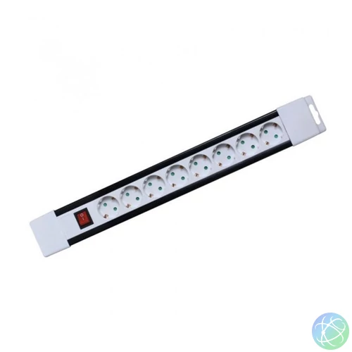 Somogyi PNV 08K/WH 8 aljzat 2méter 3x1mm2 IP20 kapcsolós fehér elosztó