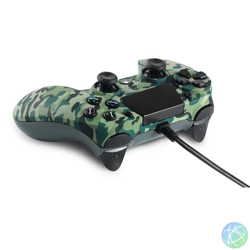Spartan Gear 2807576 Hoplite PS4 vezetékes terepmintás zöld kontroller
